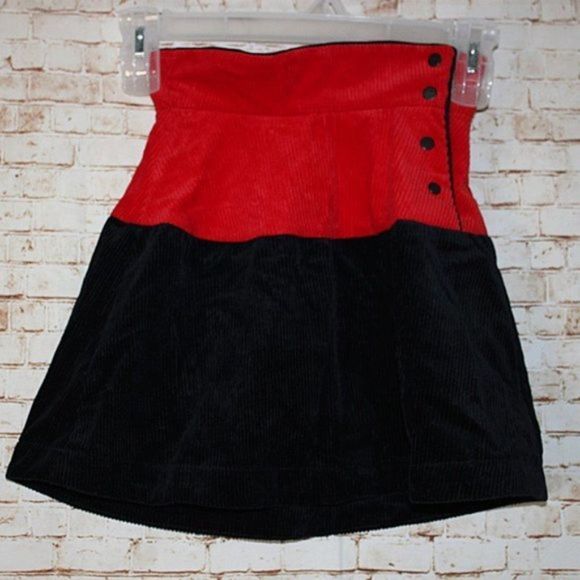 Marni Girls' Colorblock Corduroy Skirt Size 6 NWT